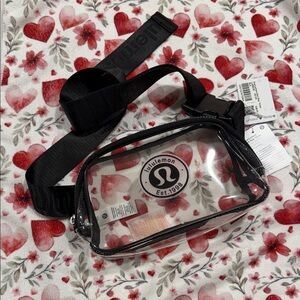 Lululemon Clear Everywhere Belt Bag  Black Strap